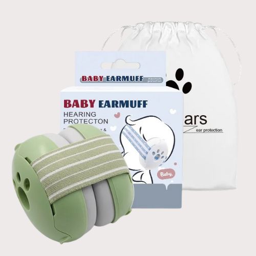 Casque-anti-bruit-bébé-khaki