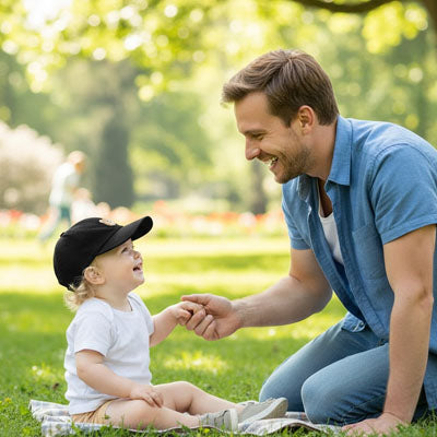 Casquette pour bebe parc
