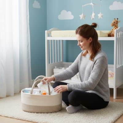 Panier rangement bebe chambre