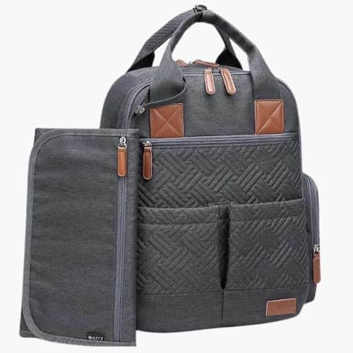 Sac a langer denim gris