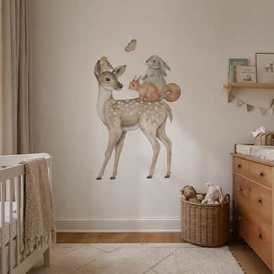 Stickers muraux chambre foret