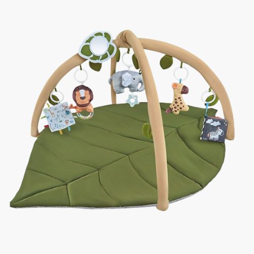 Tapis deveil feuille verte