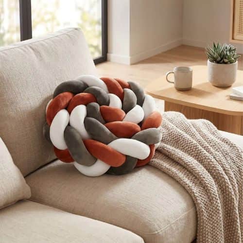 Tresse de lit cabane tricolore