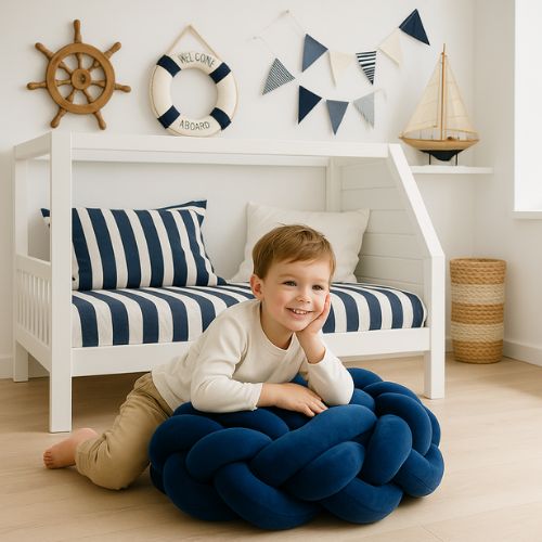 Tresse de lit enfant marin