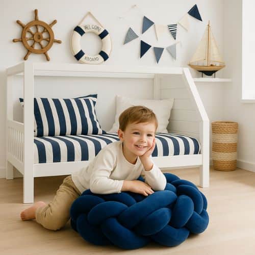 Tresse de lit enfant marin