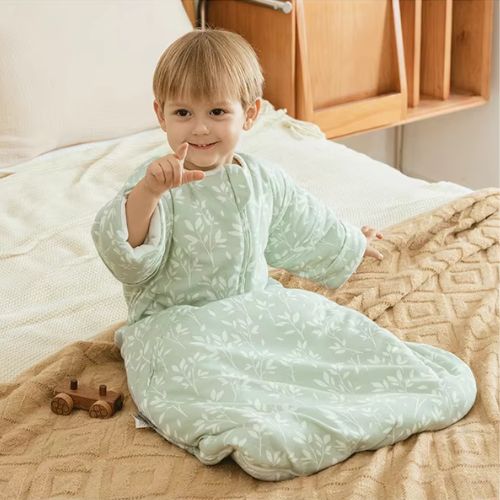 Turbulette-bebe-feuilles-vert