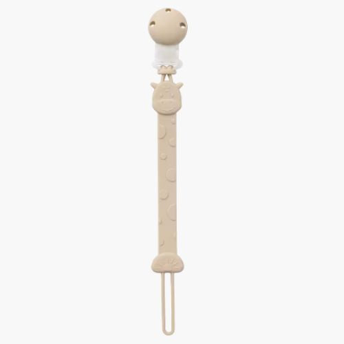 Attache tetine silicone beige