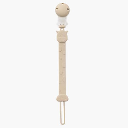 Attache tetine silicone beige