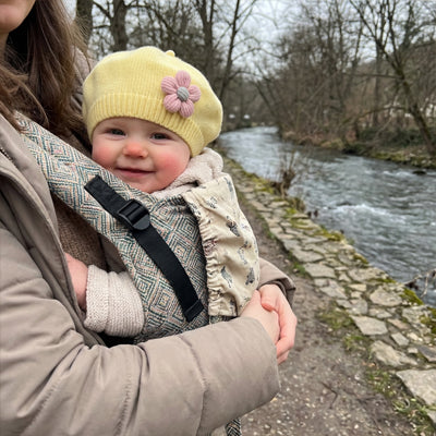 Bonnet bebe beret jaune
