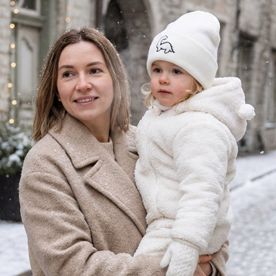 Bonnet bebe hiver blanc