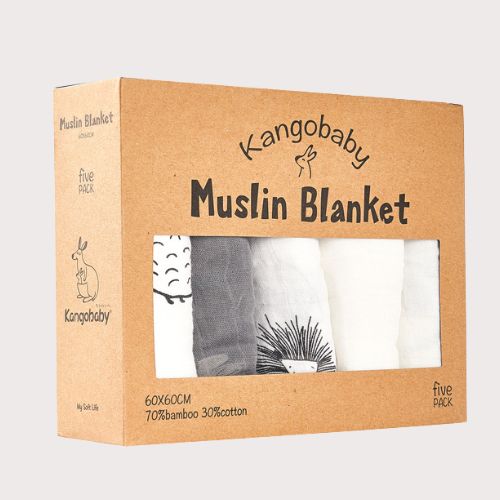 Cadeau naissance bandana gris