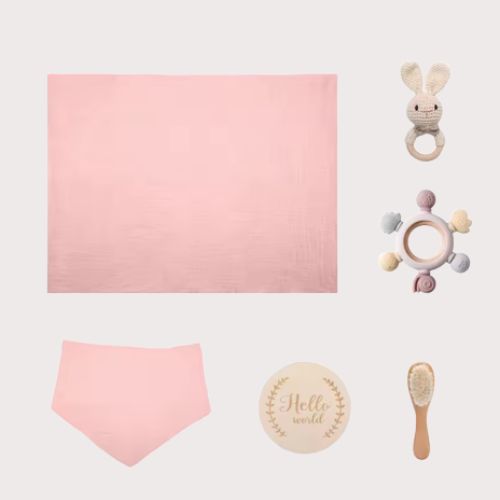 Cadeau naissance fille rose