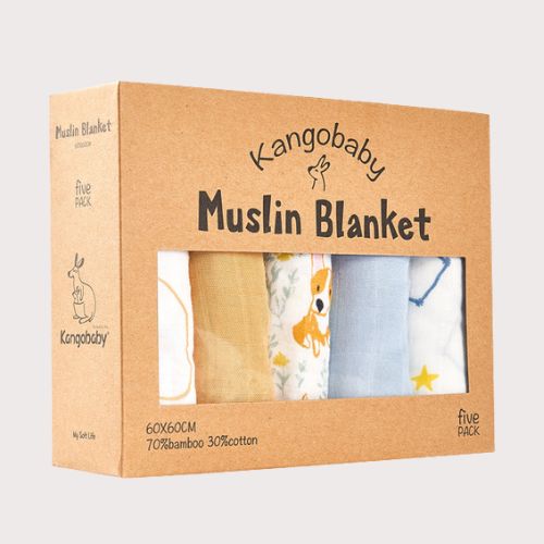 Cadeau naissance mousseline bebe