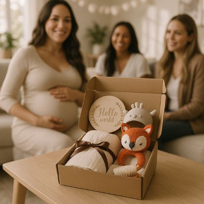 Cadeau naissance renard shower