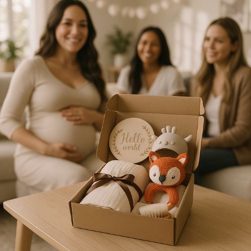 Cadeau naissance renard shower