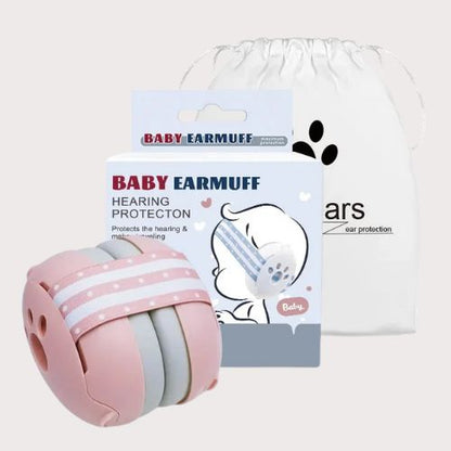 Casque-anti-bruit-bébé-rose