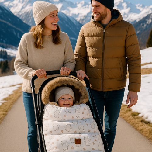 Chanceliere poussette bebe oursons
