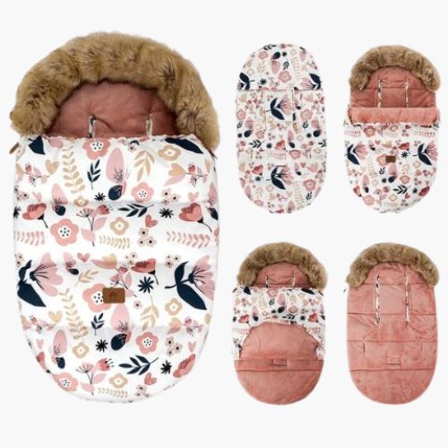 Chanceliere poussette douce florale