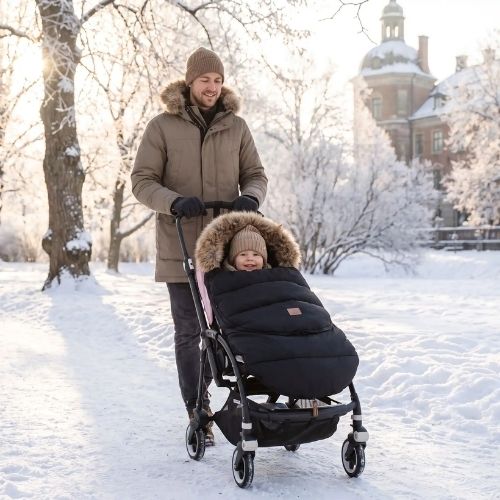 Chanceliere poussette froid hiver