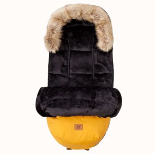 Chanceliere poussette innu noir jaune