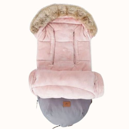 Chanceliere poussette innu rose gris