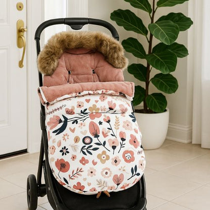 Chanceliere poussette sortie florale