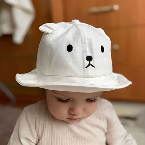 Chapeau bebe blanc