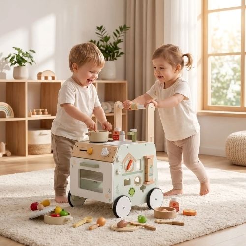 Chariot de marche pousseur bebe