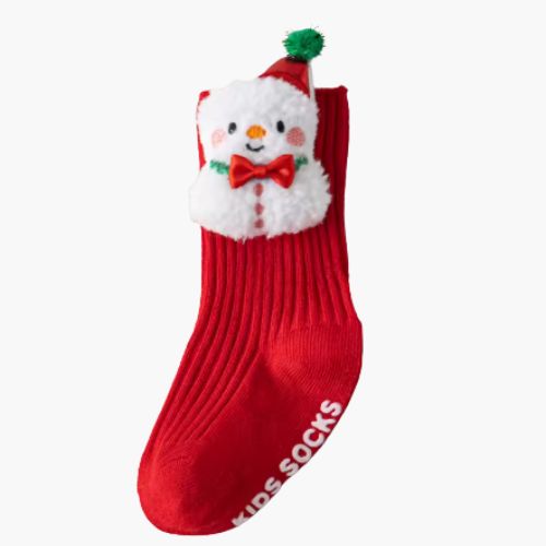 Chaussette antiderapante bebe bonhomme de neige