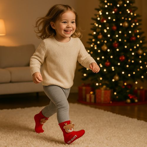 Chaussettes antiderapante bebe court