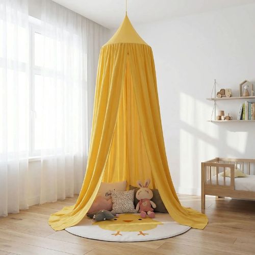 Ciel de lit jaune jouer
