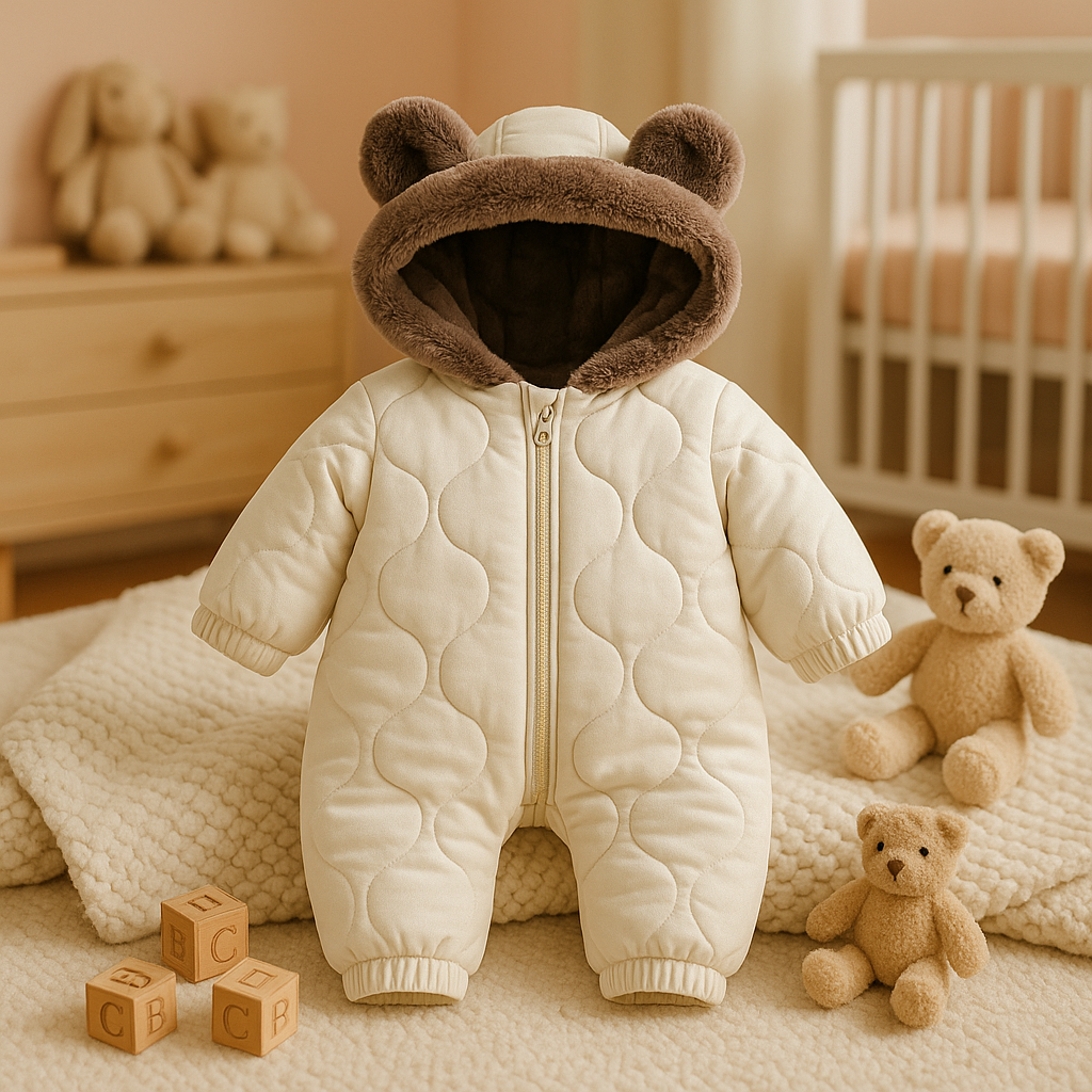 Combinaison bebe hiver beige