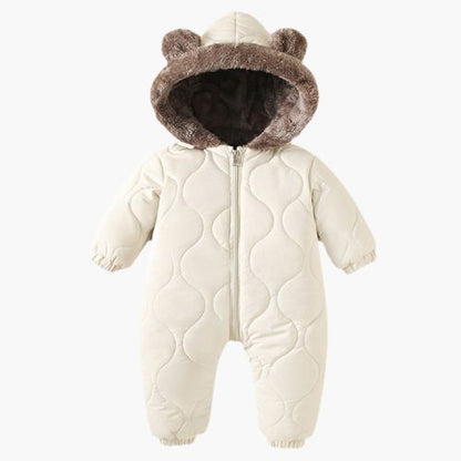 Combinaison hiver bebe ivoire