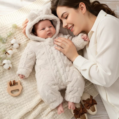 Combinaison hiver pour bebe-beige