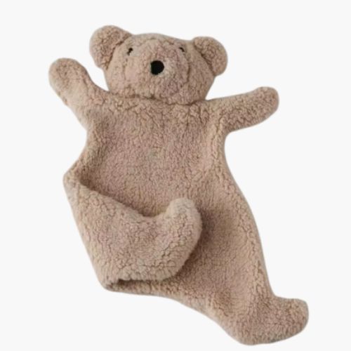 Doudou bebe sherpa chamois