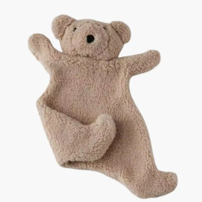 Doudou bebe sherpa chamois