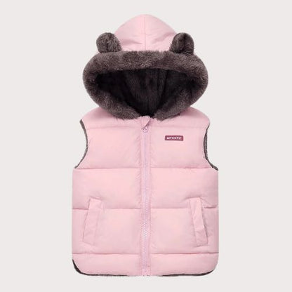 Doudoune-enfant-rose