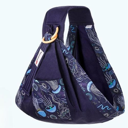 Porte-bébé-méduse-bleu