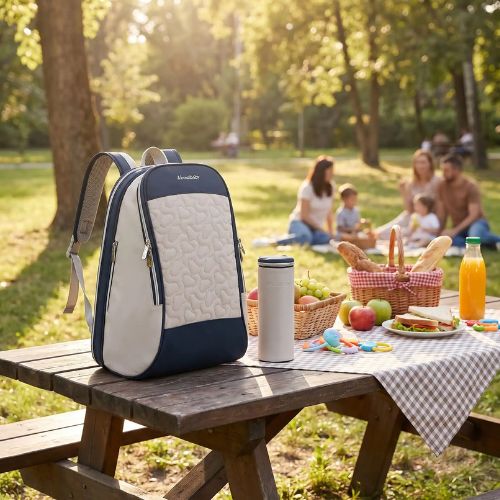 Sac a dos a langer beige pic nic