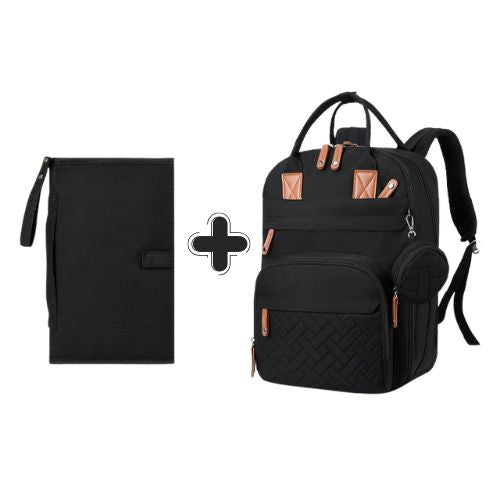 Sac a dos a langer noir tapis nomade