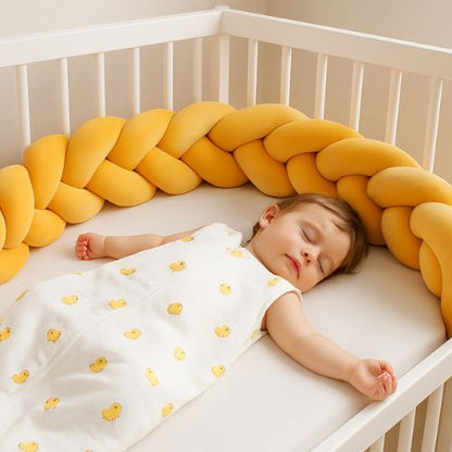 Tresse de lit bebe jaune