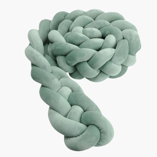 Tresse de lit bebe vert deau doux