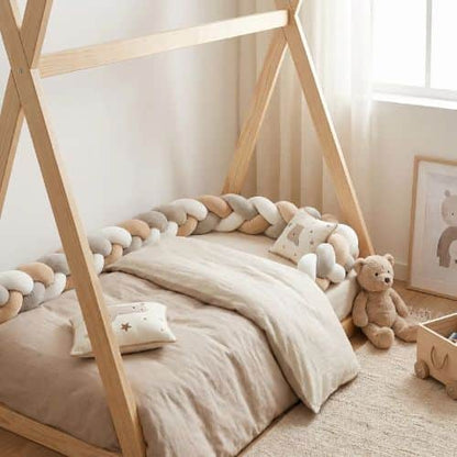 Tresse de lit cabane decoration