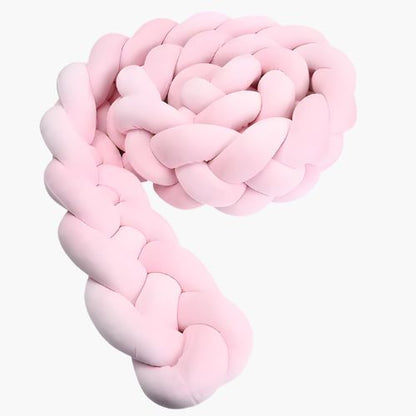 Tresse de lit cabane rose poudre