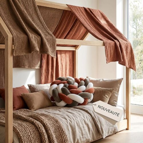 Tresse de lit palm lit cabane