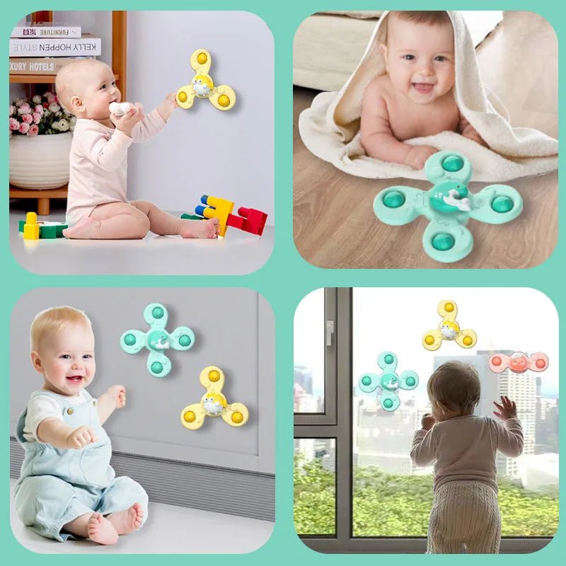 Lot de 3 Jouets Rotatifs à Ventouse | SPIN ™ - Katherine Gilbert