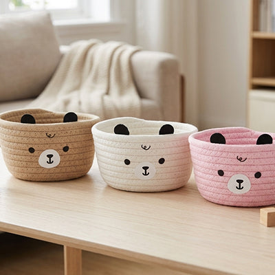 Panier-rangement bebe oursons