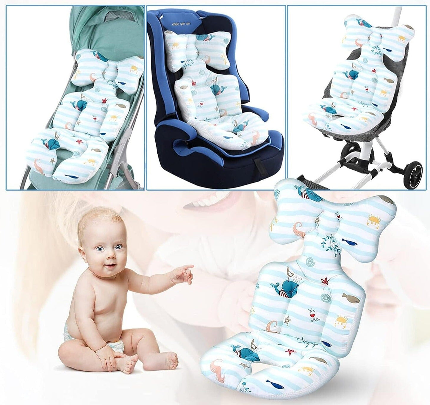 ComfyBabe™ - Coussin siège et poussette Auto - Grandir Ensemble